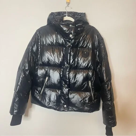 $715 The Kooples Detachable-Sleeve Hooded Padded Shell-Down Jacket Puffer NWT Sm - Picture 10 of 13